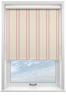 Adelaide, Winnies Stripe Rosies Pink - Roller Blind